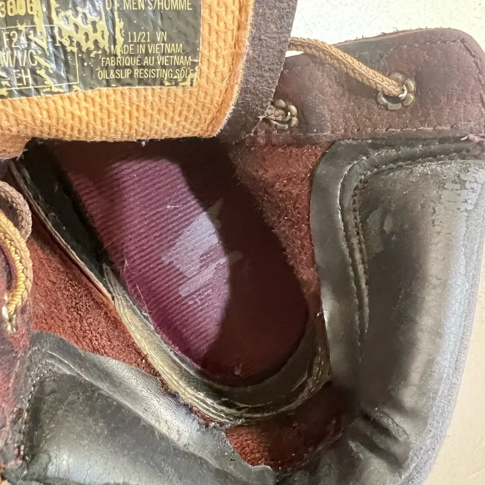 Irish Setter 83606 Ashby Brown Leather Soft Toe Work Boots Men’s 7 Construction